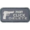 POINT CLICK DELETE GUN MILITARY ARMY TACTICAL ACU LIGHT HOOK MORALE PATCH