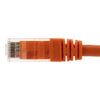 NavePoint Ethernet Patch Cable CAT6A, UTP, 24AWG, 2 Ft, 10 Pack, Orange