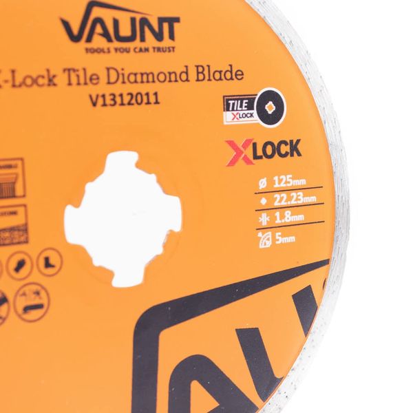 Vaunt 125mm X-Lock Diamond Tile Blade