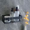 EXLECO Hanging Shower Shelf Stainless Steel Black