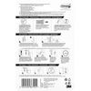 Command 3M 17036 Polished Nickel Large Double Hook, 1 Hook, 1 Strip