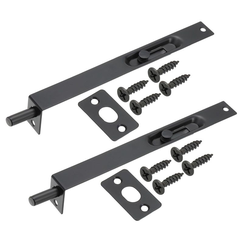 MECCANIXITY Flush Bolt - 6 Inch Stainless Steel Door Slide Lock