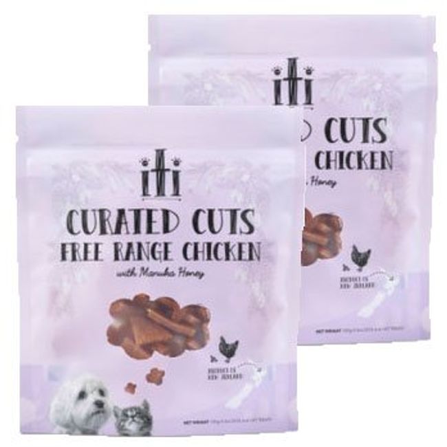 ITI TREATS Condensed Cut Chicken, Oral Care, 3.5 oz (100 g), Set of 2