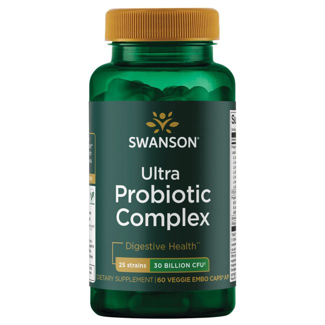 Swanson ultra probiotic complex 30 billion Cfu 60 Veggie Capsules