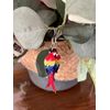 Parrot Earrings, Dangle Style, Multicoloured Bird Jewellery for Her