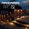 Solar Powered Deck Lights 16 Warm White LED Lights for Outdoor Safety