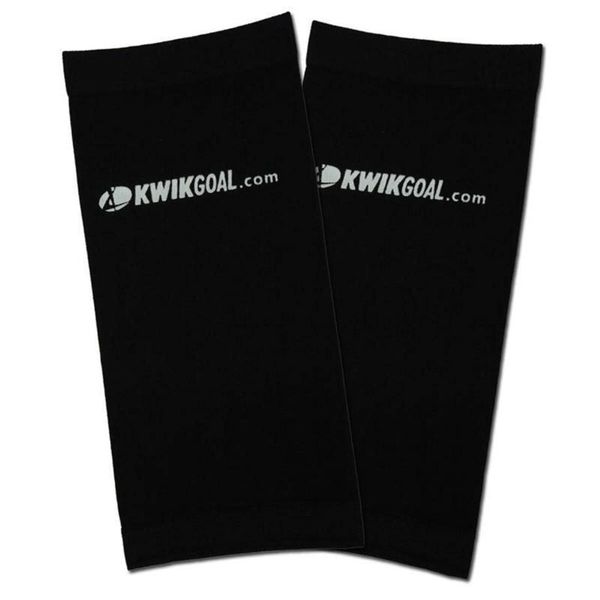 Kwik Goal Adult Shin Guard Compression Sleeves, Black