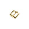 B6231 Natural Brass, Roller Heel Bar Buckle, Solid Brass-LL, 1-1/2"