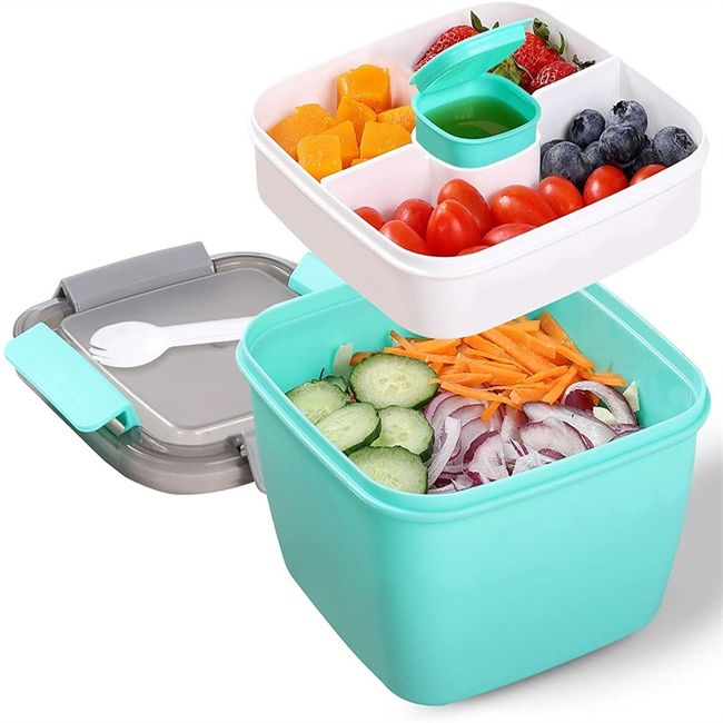 Lunch Box Leak-proof Bento Box Salad Container With Dressing