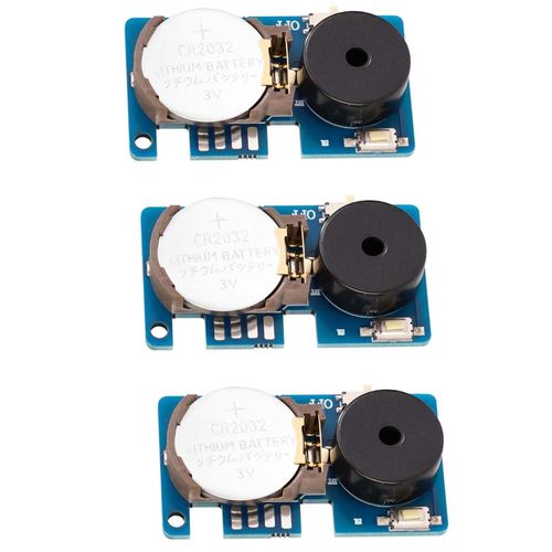 3Pcs Cricket Noise Maker Prank,with 16 Sounds Beeping for Several Months Hidden Sound Prank Small Size and Long Battery Life,Suitable for Party, Office, Home, School, Car (Blue)