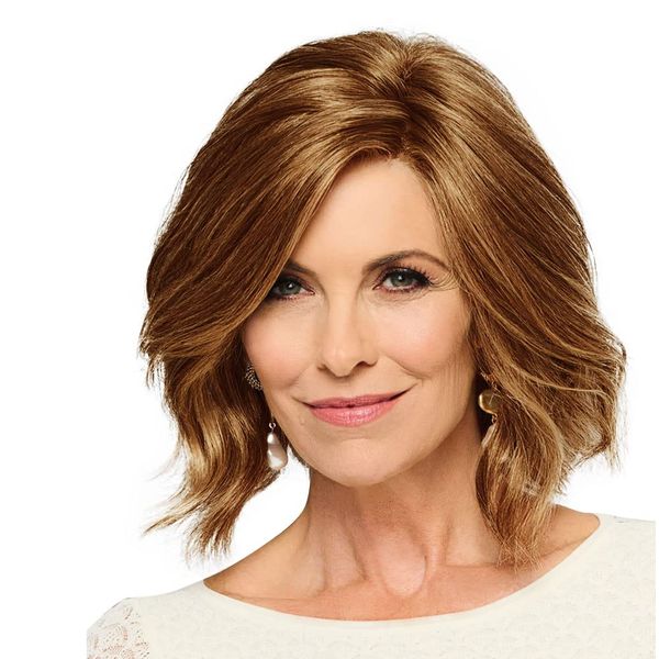 Gabor Mod About You Mid-length Layered Bob Wig by Hairuwear, 2023 Spring Luxury Collection, Average Cap, GL14-16SS Shaded Honey Toast
