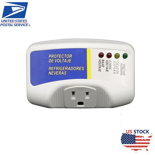 US 120V Voltage Protector Surge Home Refrigerator Appliance Power Outlets Socket