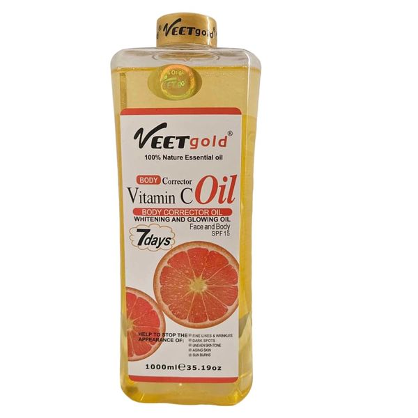 VEETGOLD BODY CORRECTOR VITAMIN C WHITENING & GLOWING OIL 1000ML