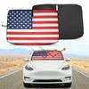 Car SUV Truck Sun Shade Front Window Windshield Sunshade Block Universal US Flag