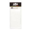 WESTLAKE Mini Perf Solid 100X60 25Pcs, White, One Size