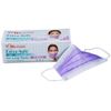 ValuMax 5330E-PP Extra-Safe Disposable Earloop Face Masks, Non-Woven Inner Layer, High Filtration, Purple, Box of 50