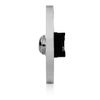 Byron DBW-21073 Flush-Mounted Bell Button - Silver/Chrome Effect