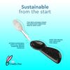 RADIUS Big Brush with Replaceable Head,Right Hand, Soft (Marble), 0.06 kg
