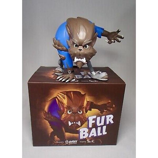 Unruly Industries FUR BALL Werewolf vinyl designer toy figure Sideshow Originals