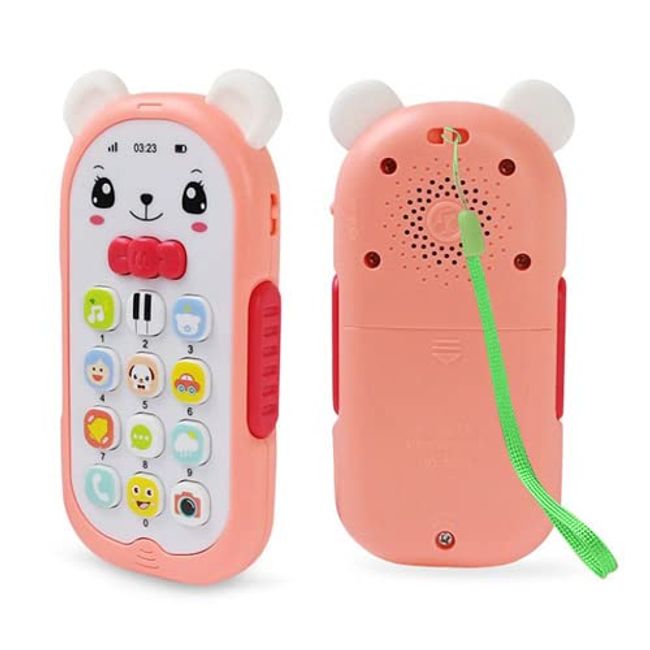 Educational Toy, Telephone, Pink, Toy, Music, Children, Toddler, Early Education, Baby, Cell Phone, Gift, Present, Smartphone, Kids, Baby