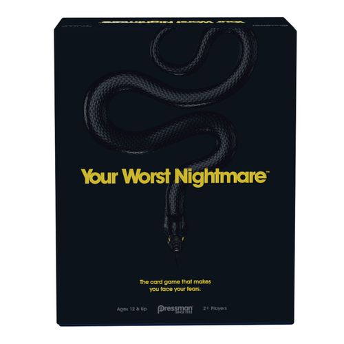 Your Worst Nightmare by Pressman - The Card Game That Makes You Face Your Fears, Black