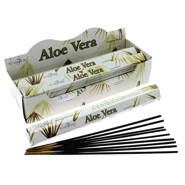 Stamford Räucherstäbchen Aloe Vera, 6 Packungen à 20 Stäbchen