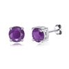 Philip Jones Sterling Silver Amethyst Gemstone Earrings