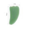 Facial Jade Roller, Natural Stone, Face Plate, Face Roller, For Face and Neck (Green (Feather Type))