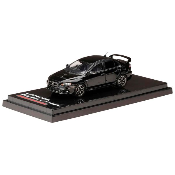 1/64 Mitsubishi Lancer Evolution X FINAL EDITION with Engine Display Model Phantom Black Pearl