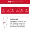 Mcdavid Knee Support - Black/Scarlet Reversible, Size Medium