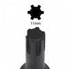 sourcing map 11mm Impact Ribe Bit Socket, 3/8" Square Drive 60mm Length CR-MO Metric Sizes