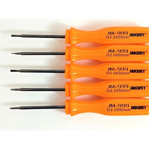 5PCS Flat Head -2.0 Screwdriver Cell Phone Repair Magnetic Set Kit Tools Slotted