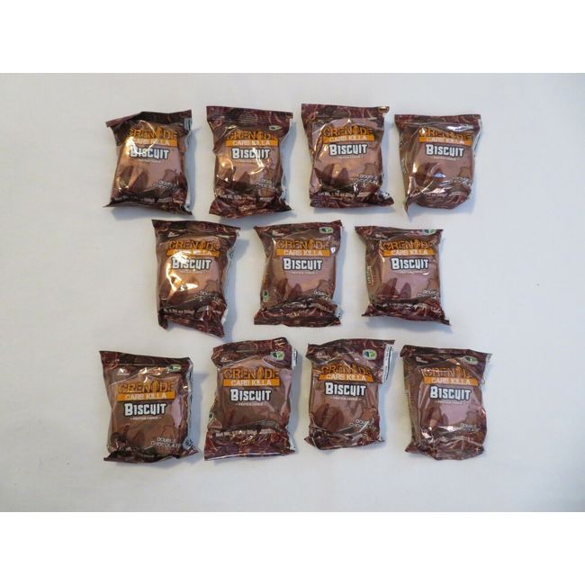 (11) Packs Grenade Carb Killa Biscuit Protein Cookies Chocolate 1.76 Oz Each @D
