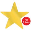 Beistle 72-Piece Foil Star Cutouts, 5-Inch
