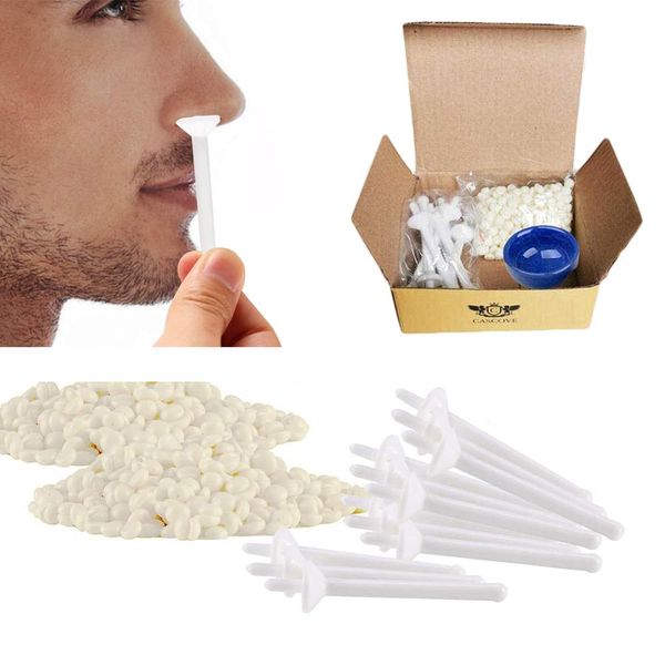 Nose Ear Hair Removal Wax Kit Painless & Easy Mens Nasal Waxing Strip Remover