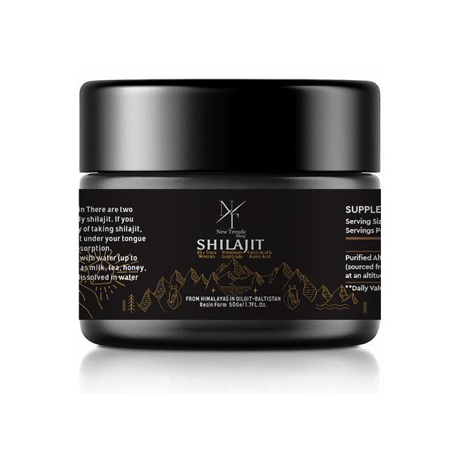 Pure Shilajit from Himalayan, 50G Shilajit Resin-500MG for Men and Women