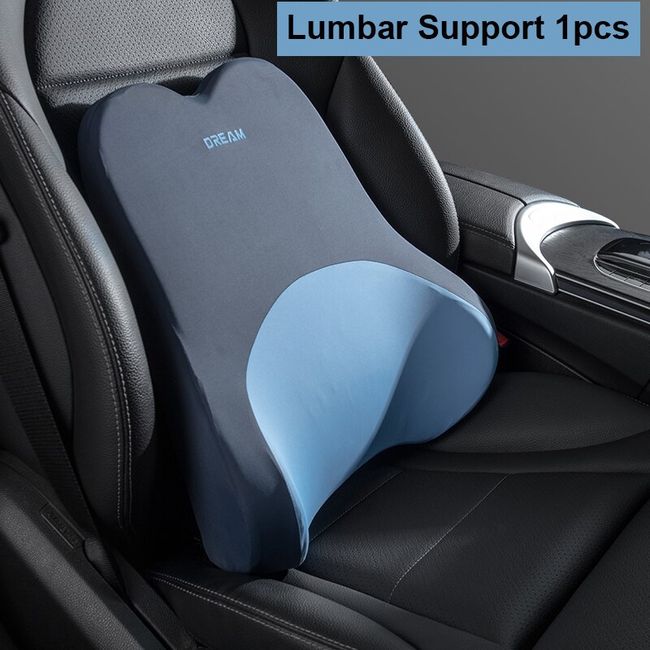 Car Seat Booster Back Cushion Universal Driver Memory Foam Lumbar