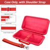 khanka for JBL Charge 6 Portable Bluetooth Speaker Protective Case (Red Case with Adjustable Shoulder Strap)