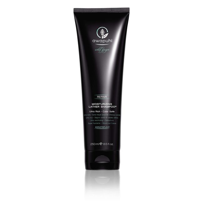 Awapuhi Wild Ginger by Paul Mitchell Moisturizing Lather Shampoo, Ultra Rich, Color-Safe Formula, For Dry, Damaged + Color-Treated Hair, 8.5 fl. oz.