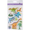 MultiCraft Handmade Lightweight Chipboard 3D Stickers-Dinos Rule