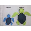 Sea Turtle - 3D Printed, Articulated Fidget (Pink/Dark Green (Large))