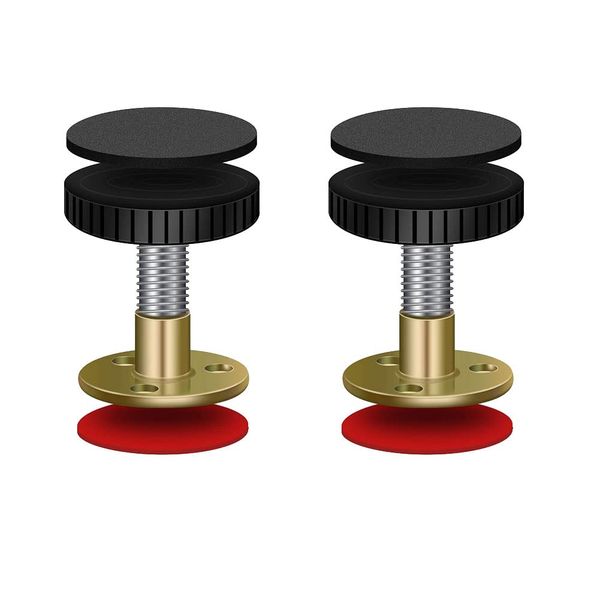 nanaxagly Adjustable Threaded Bed Frame Anti-Shake Tool, Adjustable Threaded Headboard Stoppers Fixer, Bedside Antishake Telescopic Support Stabilizer for Room Wall, Beds, Cabinets, Sofas (2 Pack)