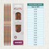 KnitPro 15 cm x 4.5 mm Symfonie Double Pointed Needles, Multi-Color