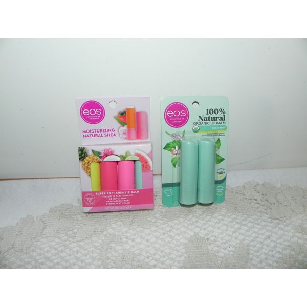6x EOS Natural Shea; 2pk Sweet Mint 4pk Pineapple/Wate