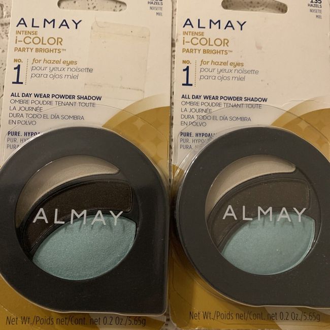 (2) Almay Intense I-Color Party Brights Powder Shadow New & Carded #135 - Hazels