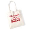 Flox Creative This vampire can be bribed with chocolate tote bag
