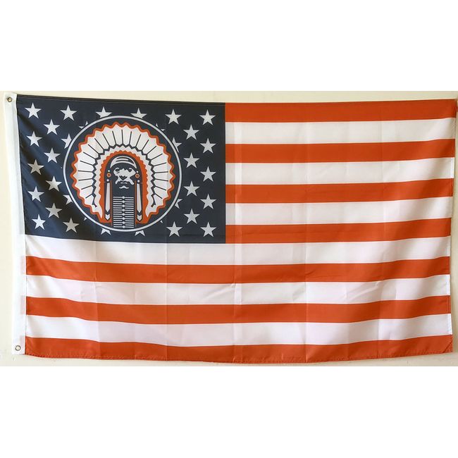 Illinois Fighting Illini 2-Sided Vertical Flag