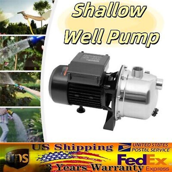 1.5 HP 115V Shallow Well Pump Garden  Lawn Irrigation Water Jet Pump Stainless