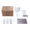 Phanteks Vertical GPU Bracket with 220 mm Flatline PCI-E 4.0 x16 Riser Cable Kit - White II, Enhanced GPU Cooling and Display