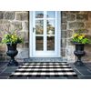 Buffalo Check 2'x6' Doormat – Timeless Black and White Style